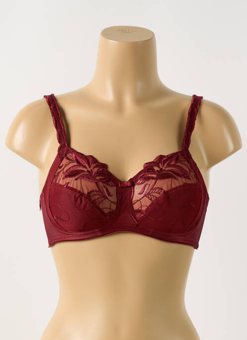 Soutien-gorge sans armature haut soutien-gorge emboitant rouge FELINA femme