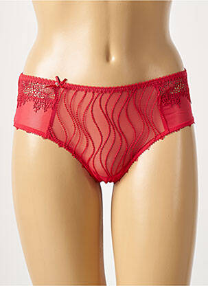 Shorty broderie rouge EMPREINTE femme