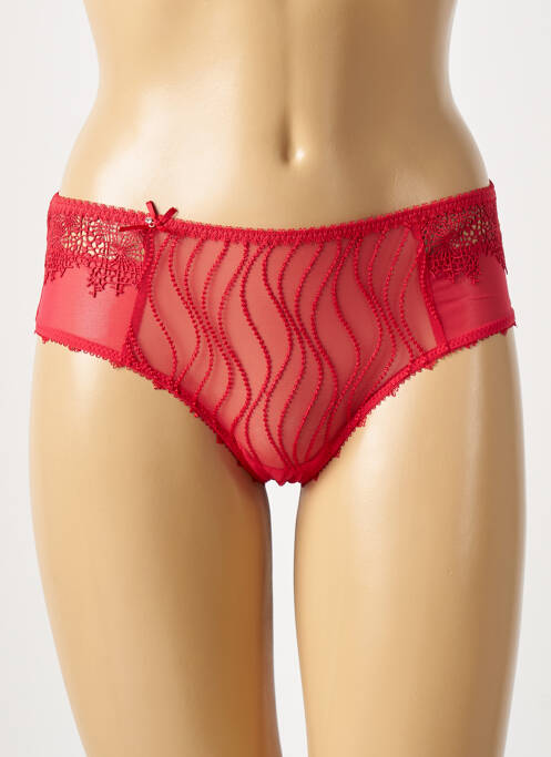Shorty broderie rouge EMPREINTE femme