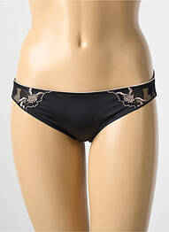 Culotte effet matière satinée noir LEJABY femme