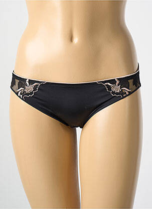 Culotte effet matière satinée noir LEJABY femme
