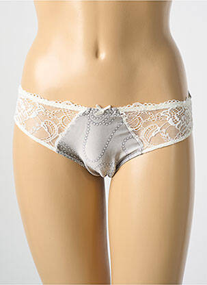 Culotte tissage satiné gris SIMONE PERELE femme