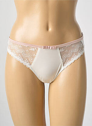 String tissage satiné beige MARIE JO femme