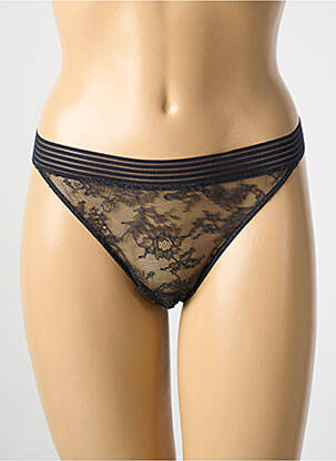 Tanga stretch noir MARIE JO femme
