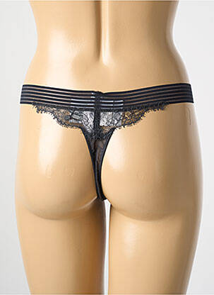 Tanga stretch noir MARIE JO femme