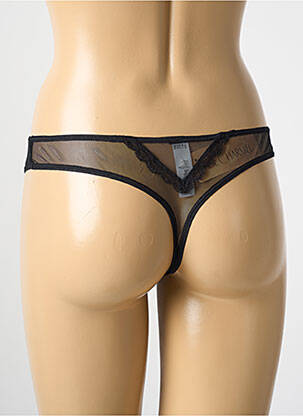 Tanga stretch noir LISE CHARMEL femme