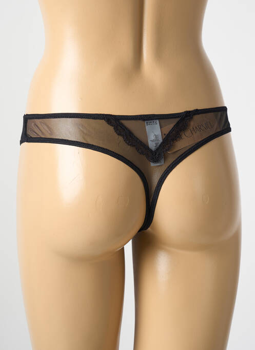 Tanga noir LISE CHARMEL pour femme