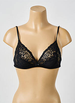 Soutien-gorge sans armature bralettes noir AMBRA femme