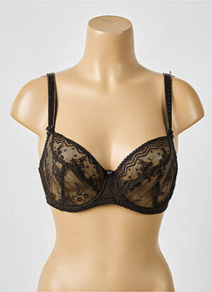 Soutien-gorge légère et transparente haut soutien-gorge emboitant noir EMPREINTE femme