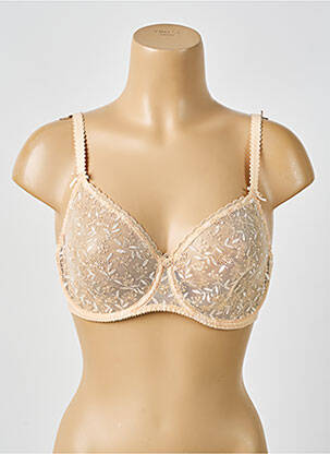 Soutien-gorge effet matière satinée haut soutien-gorge emboitant chair EMPREINTE femme