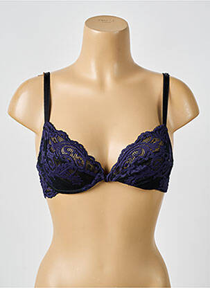 Soutien-gorge effet matière satinée haut soutien-gorge emboitant bleu WACOAL femme