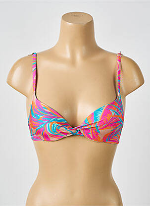 Haut de maillot de bain stretch haut soutien-gorge balconnet rose ANDRES SARDA femme