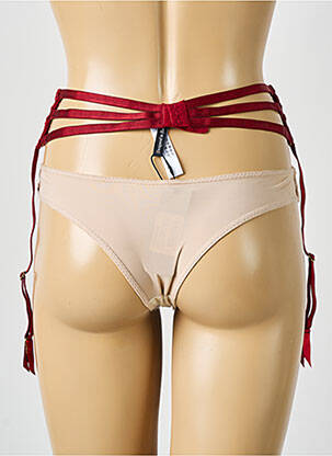 Guêpière/porte-jarretelle légère et transparente rouge ANDRES SARDA femme