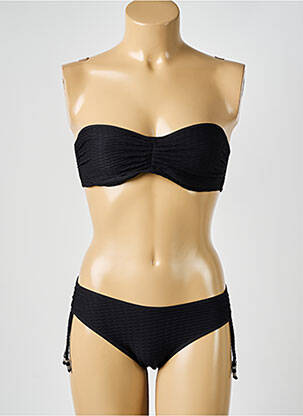 Maillot de bain 2 pièces stretch haut bandeau noir PALADINI femme