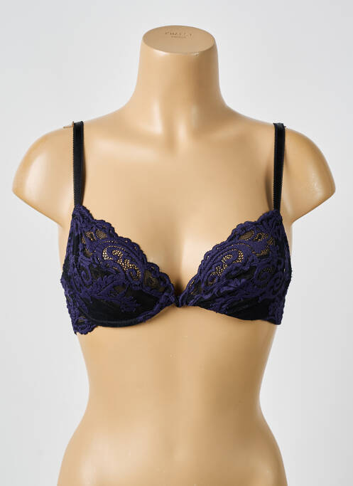 Soutien-gorge effet matière satinée haut soutien-gorge emboitant bleu WACOAL femme