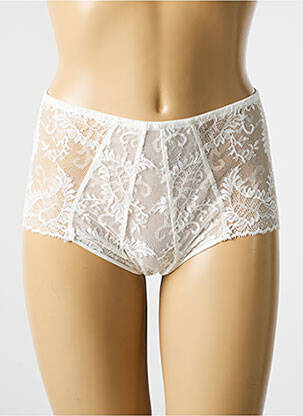Shorty tissage dentelle blanc PALADINI femme