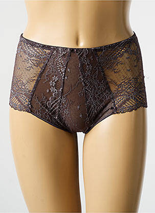 Shorty tissage dentelle gris PALADINI femme