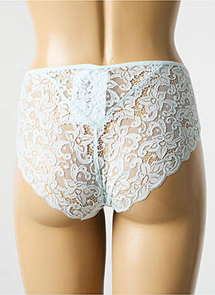 Culotte tissage dentelle bleu HANRO femme