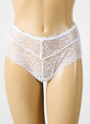 Shorty tissage dentelle blanc AMBRA femme