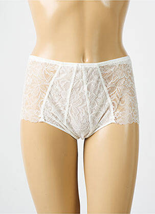 Shorty tissage dentelle blanc PALADINI femme