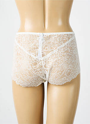 Shorty tissage dentelle blanc PALADINI femme