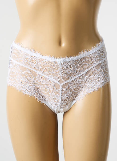 Shorty tissage dentelle blanc AMBRA femme