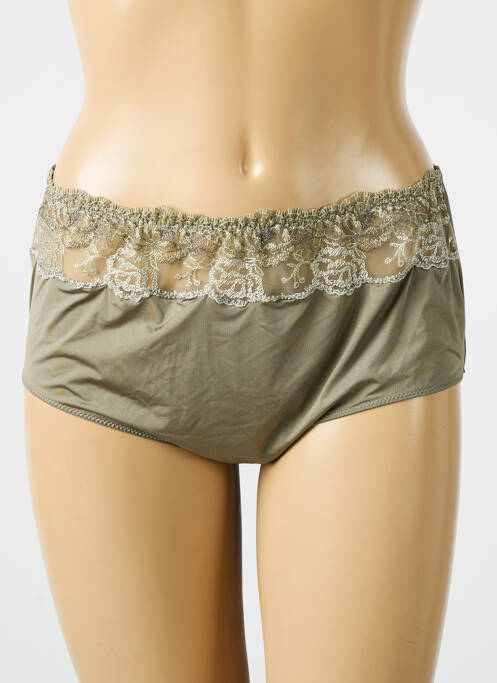 Culotte tissage satiné vert PRIMA DONNA femme