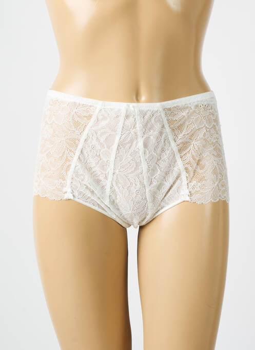 Shorty tissage dentelle blanc PALADINI femme