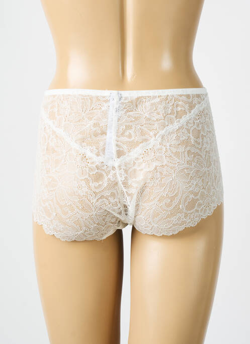 Shorty tissage dentelle blanc PALADINI femme