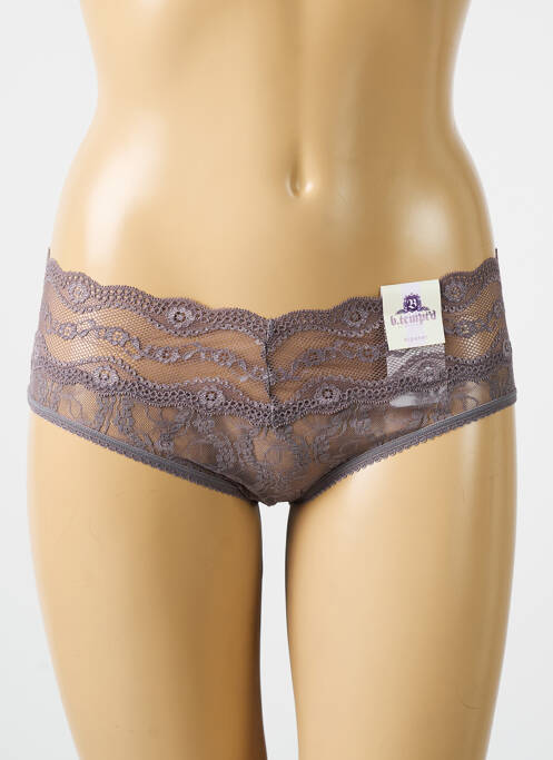 Shorty gris B.TEMPT'D BY WACOAL pour femme