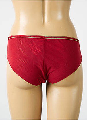 Shorty broderie dentelle de calais rouge EMPREINTE femme