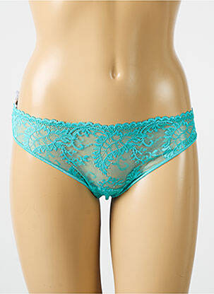 Culotte tissage dentelle bleu PALADINI femme