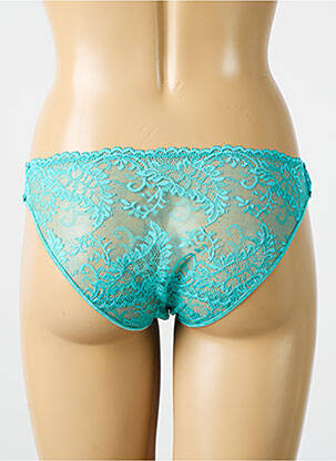 Culotte tissage dentelle bleu PALADINI femme
