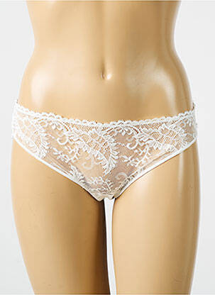 Culotte tissage dentelle blanc PALADINI femme