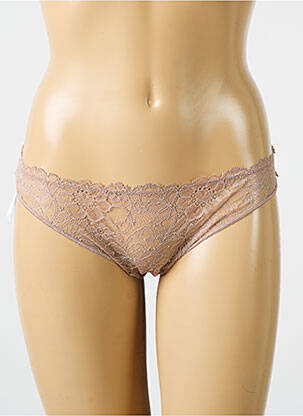 Culotte tissage dentelle marron PALADINI femme