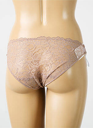 Culotte tissage dentelle marron PALADINI femme