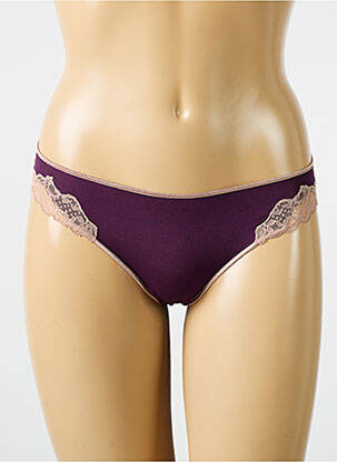 String tissage popeline violet PALADINI femme