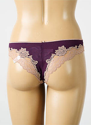 String tissage popeline violet PALADINI femme