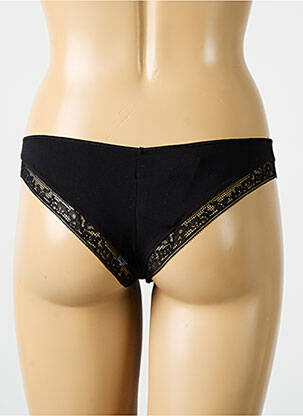 String tissage popeline noir PALADINI femme