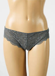 Tanga stretch gris HANRO femme