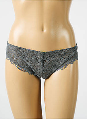 Tanga stretch gris HANRO femme