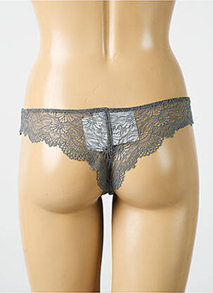 Tanga stretch gris HANRO femme