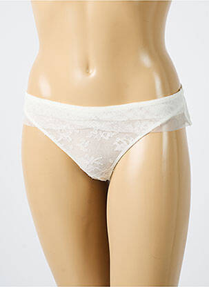 Tanga tulle transparent blanc CHANTAL THOMASS femme