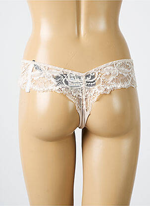 Tanga tissage dentelle beige ANDRES SARDA femme