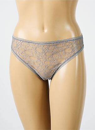 Tanga tissage dentelle gris ERES femme