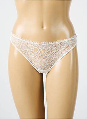 Culotte tissage dentelle blanc PALADINI femme