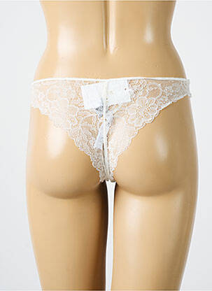Culotte tissage dentelle blanc PALADINI femme