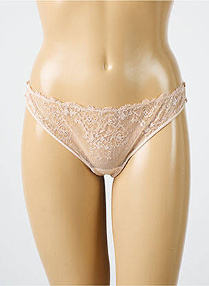 Culotte tissage dentelle beige PALADINI femme