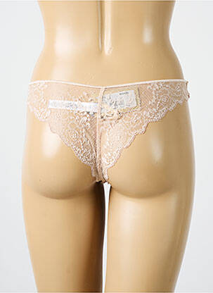 Culotte tissage dentelle beige PALADINI femme