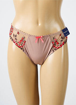 Tanga marron PRIMADONNA pour femme